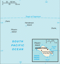 Map of Pitcairn Islands